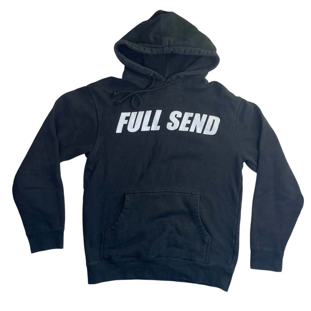 Full Send Black Pullover Hoodie Size Small